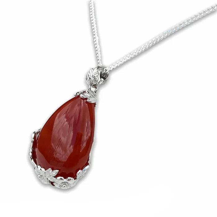 Necklaces Magic Crystals Red Agate Pendant Necklace