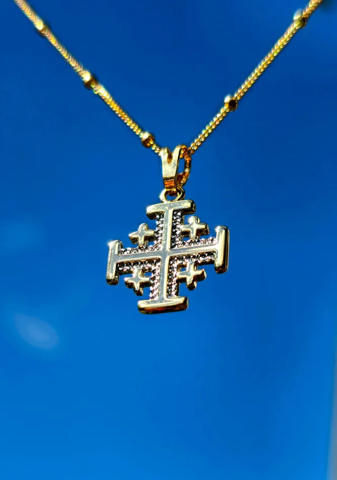 Necklaces The Little Catholic Jerusalem Cross Necklace