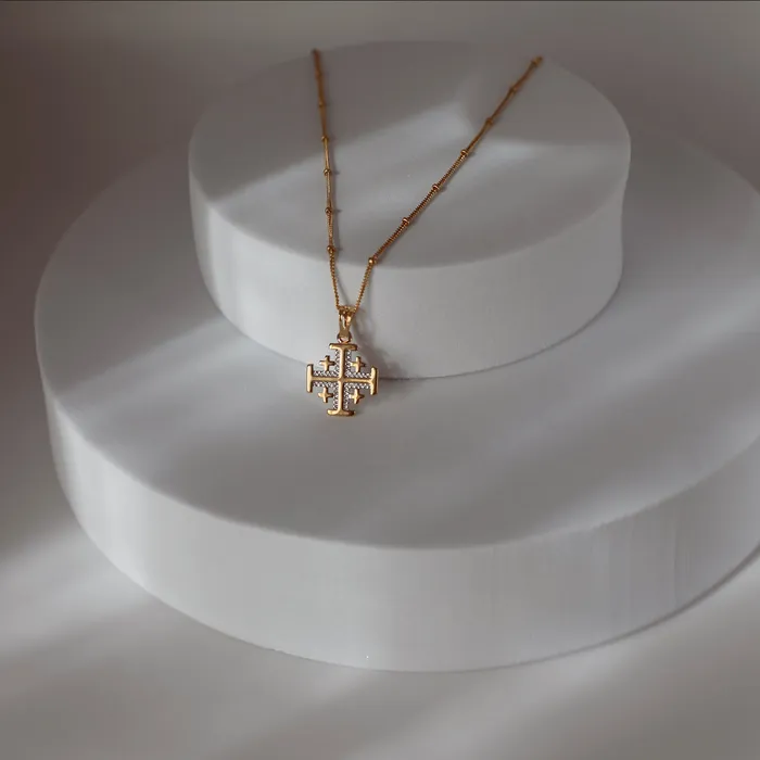 Necklaces The Little Catholic Jerusalem Cross Necklace