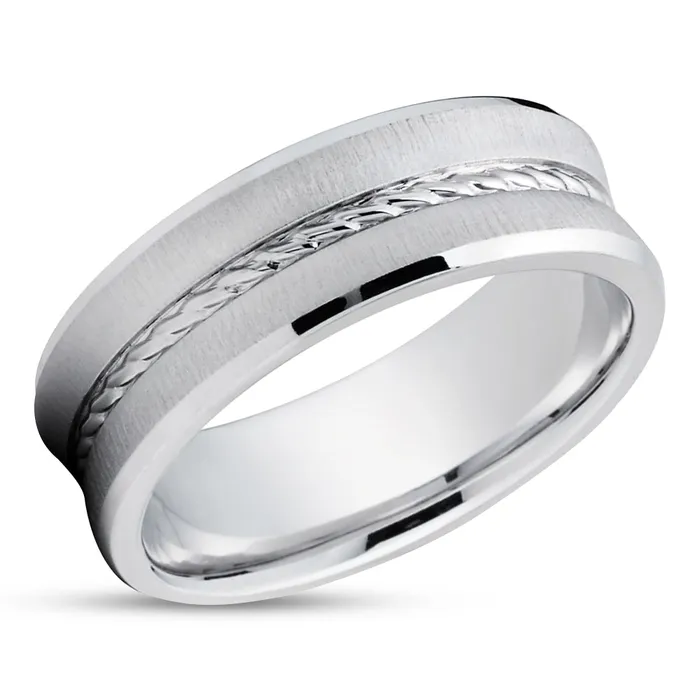Rings Clean Casting Jewelry Braid Wedding Ring White Gold Ring Anniversary Ring 14k White Gold Wedding Band Rings Clean Casting Jewelry Braid Wedding Ring White Gold Ring Anniversary Ring 14k White Gold Wedding Band
