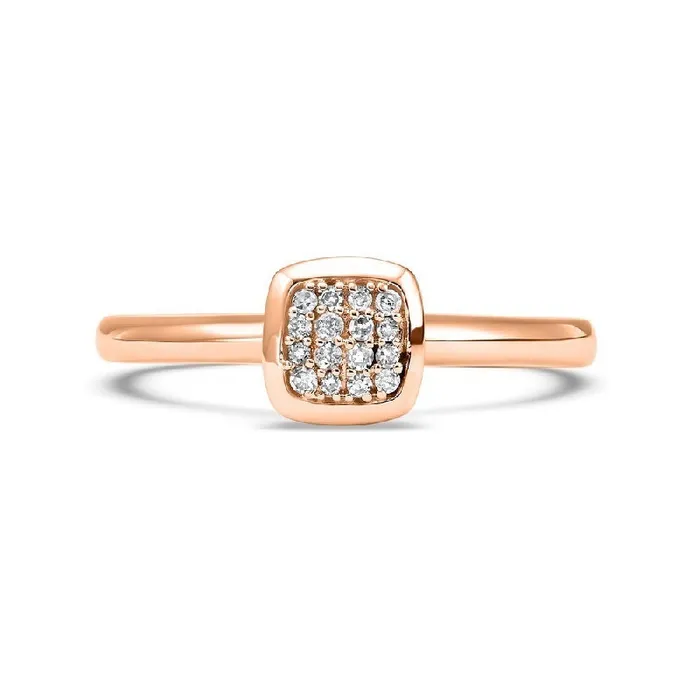 Rings International Diamond Center 14K Rose Gold Mix Prong Diamond Band 112CT Rings International Diamond Center 14K Rose Gold Mix Prong Diamond Band 112CT