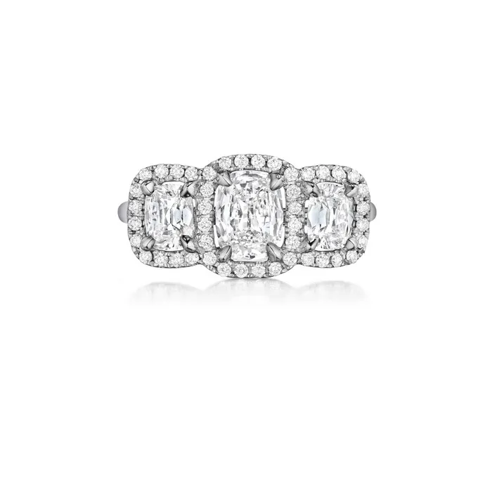 Rings International Diamond Center Henri Daussi Cushion Collection Diamond Ring Setting 030 CTW Rings International Diamond Center Henri Daussi Cushion Collection Diamond Ring Setting 030 CTW