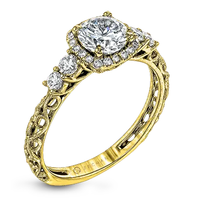 Rings International Diamond Center Zeghani Halo Crown Engagement Ring Setting Rings International Diamond Center Zeghani Halo Crown Engagement Ring Setting
