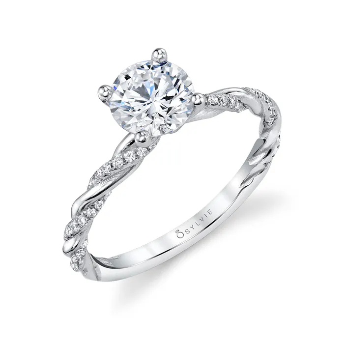 Rings Shop IDC estore Sylvie Classic Twist Engagement Ring Setting