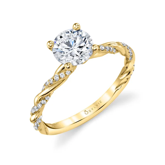 Rings Shop IDC estore Sylvie Classic Twist Engagement Ring Setting
