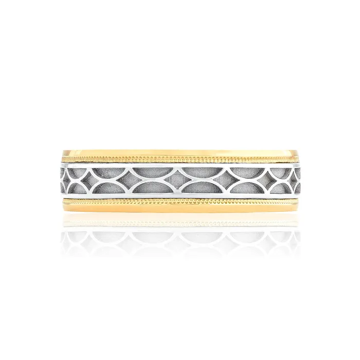 Rings Tacori Sculpted Crescent Wedding Band 18k White Yellow Gold 6mm International Diamond Center Rings Tacori Sculpted Crescent Wedding Band 18k White Yellow Gold 6mm International Diamond Center