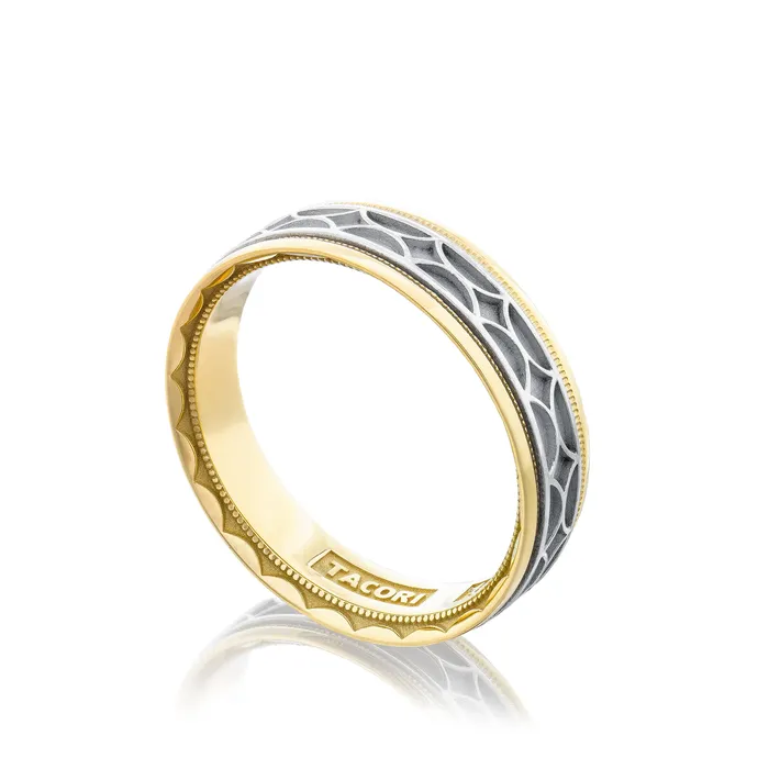 Rings Tacori Sculpted Crescent Wedding Band 18k White Yellow Gold 6mm International Diamond Center Rings Tacori Sculpted Crescent Wedding Band 18k White Yellow Gold 6mm International Diamond Center