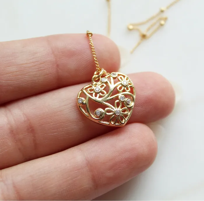 TheLittleCatholic Necklaces Little Flower Heart