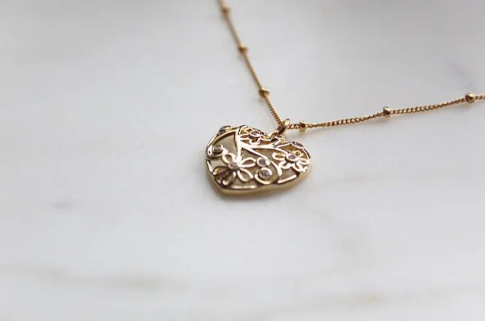 TheLittleCatholic Necklaces Little Flower Heart