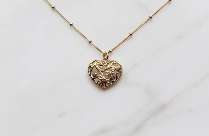 TheLittleCatholic Necklaces Little Flower Heart