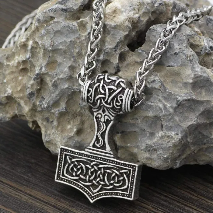 Valhalla Vikings Necklaces Thor Hammer Necklace Celtic Knot