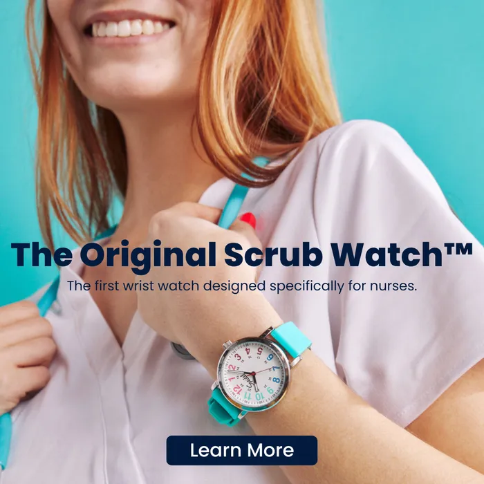 Watches The Original Scrub Watch with Multicolored Dial for Medical Professionals Students various scrub colors Speidel