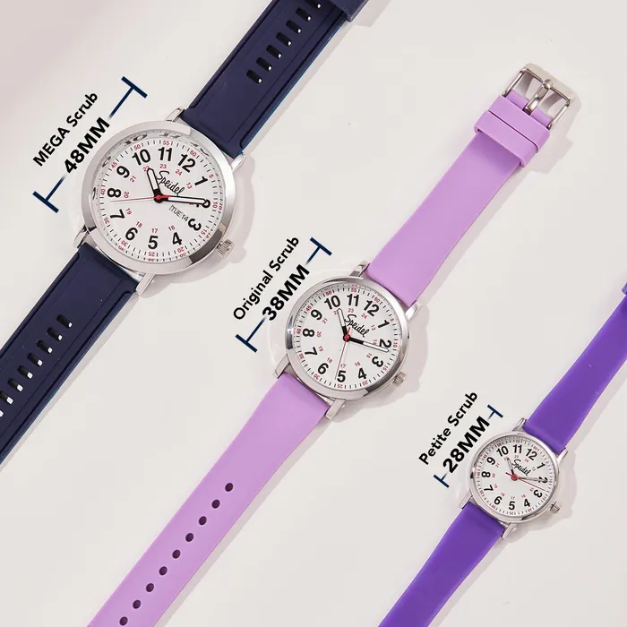 Watches The Original Scrub Watch with Multicolored Dial for Medical Professionals Students various scrub colors Speidel