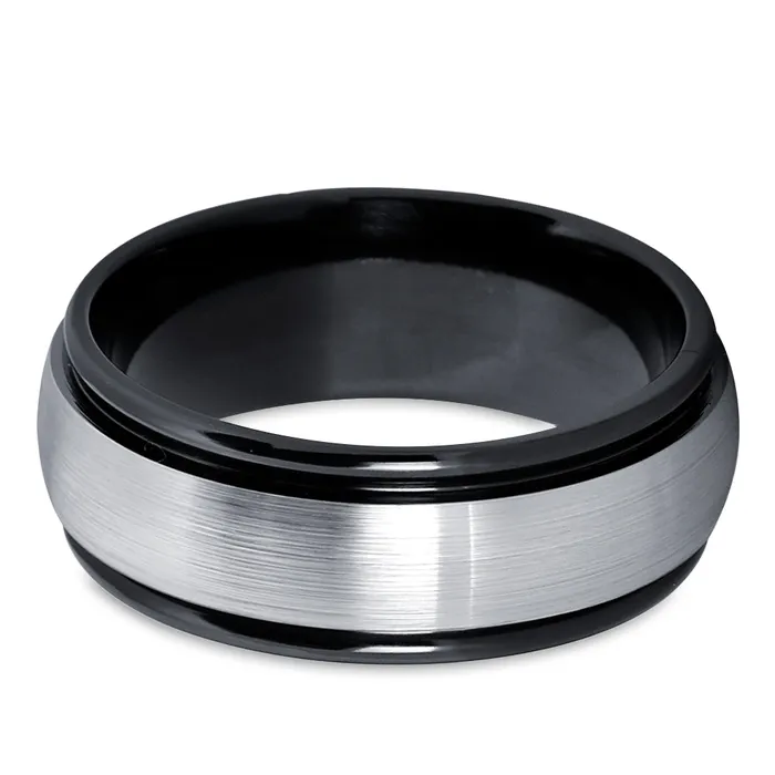 Zirconium Wedding Ring Black Zirconium Wedding Ring Black Wedding Band Black Ring Clean Casting Jewelry Rings