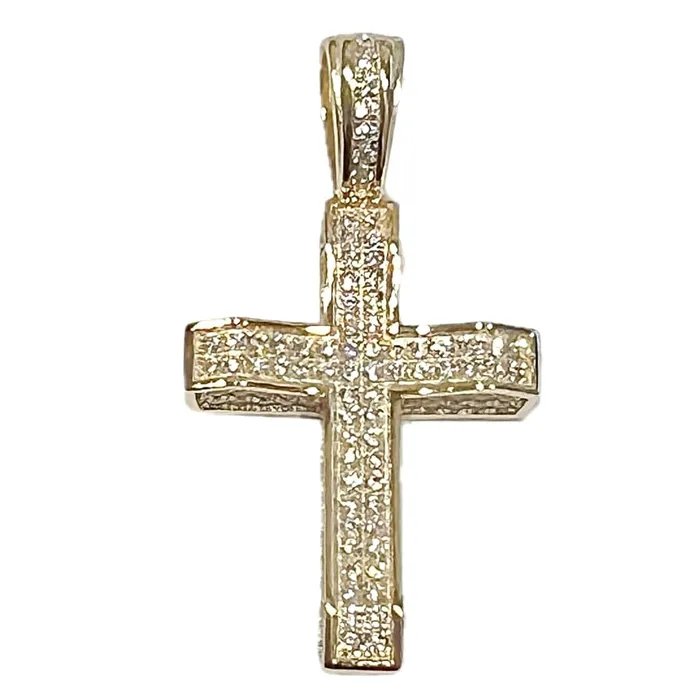 14k Gold Plated 925 Silver 082CT VVS1 Moissanite Cross Pendant 1 Bling Cartel Necklaces 14k Gold Plated 925 Silver 082CT VVS1 Moissanite Cross Pendant 1 Bling Cartel Necklaces