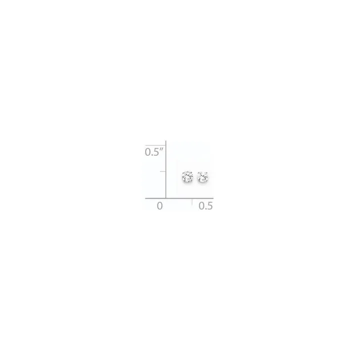 14k White Gold 65mm CZ stud earrings Jewelry Earrings 14k White Gold 65mm CZ stud earrings Jewelry Earrings