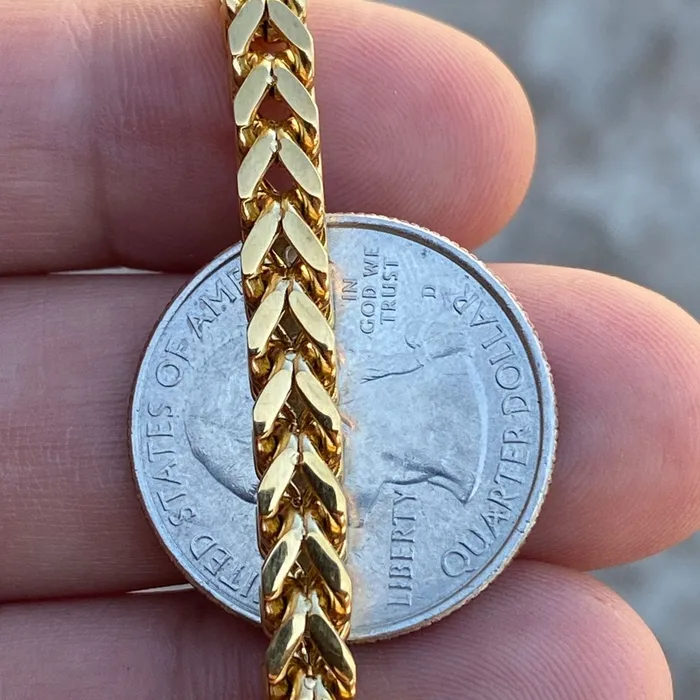 18k Gold Plated Over Stainless Steel Franco Chain Necklace 36 Bling Cartel Admin Necklaces 18k Gold Plated Over Stainless Steel Franco Chain Necklace 36 Bling Cartel Admin Necklaces