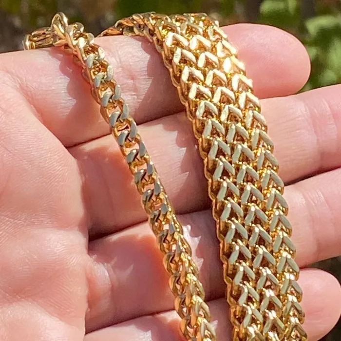 18k Gold Plated Over Stainless Steel Franco Chain Necklace 36 Bling Cartel Admin Necklaces 18k Gold Plated Over Stainless Steel Franco Chain Necklace 36 Bling Cartel Admin Necklaces