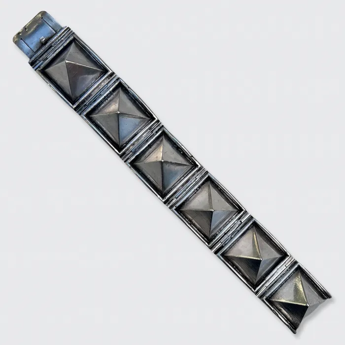 21stfinds Bracelets Silver Art Deco Pinnacle Bracelet by Henry Teguy 21stfinds Bracelets Silver Art Deco Pinnacle Bracelet by Henry Teguy