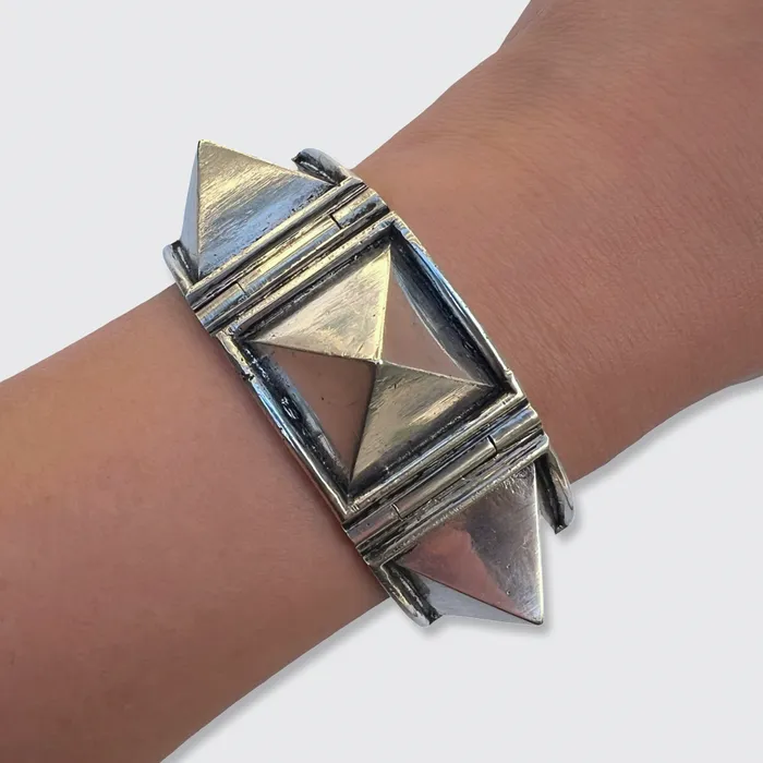 21stfinds Bracelets Silver Art Deco Pinnacle Bracelet by Henry Teguy 21stfinds Bracelets Silver Art Deco Pinnacle Bracelet by Henry Teguy