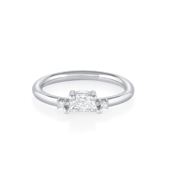 35ct White Diamond Moonlight Lovers Engagement Ring Marrow Fine Rings