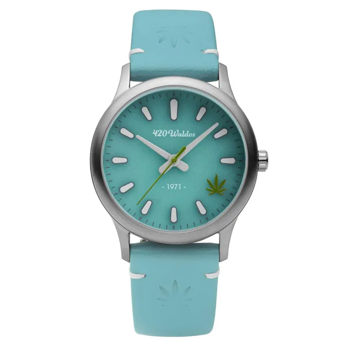 420Waldos Womens Quartz Watch Mary Jane Blue Dial Genuine Leather Strap W2010 420Waldos Watches 420Waldos Womens Quartz Watch Mary Jane Blue Dial Genuine Leather Strap W2010 420Waldos Watches