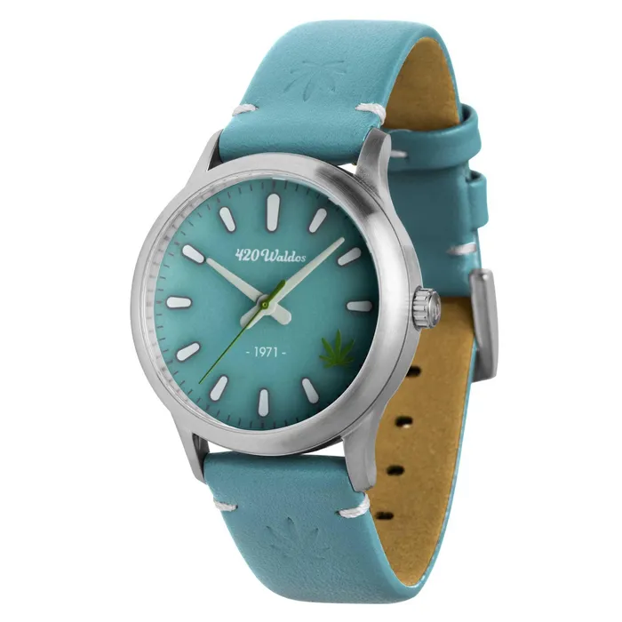 420Waldos Womens Quartz Watch Mary Jane Blue Dial Genuine Leather Strap W2010 420Waldos Watches 420Waldos Womens Quartz Watch Mary Jane Blue Dial Genuine Leather Strap W2010 420Waldos Watches