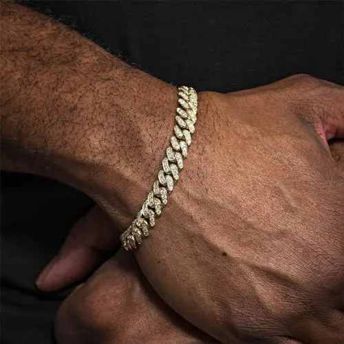 9mm Micro Cuban Chain and Bracelet Bundle VVS Jewelry Bracelets