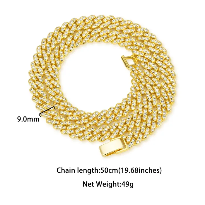 9mm Micro Cuban Chain and Bracelet Bundle VVS Jewelry Bracelets