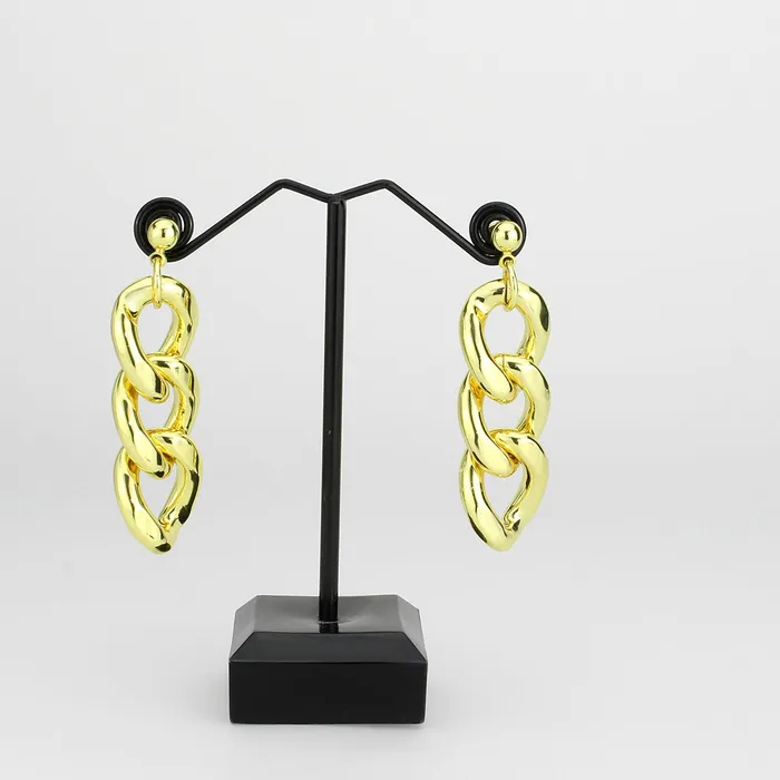 Alamode 3W1762G Flash Gold Brass Earring with NoStone in No Stone Earrings