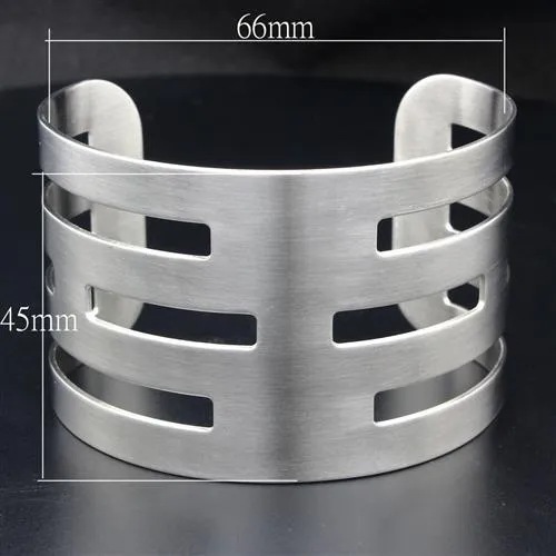 Alamode Bracelets LO1948 High polished no plating Stainless Steel Bangle with No Stone