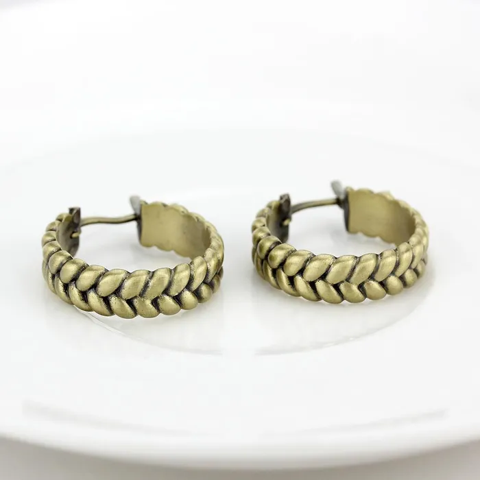 Alamode Earrings LO4680 Antique Copper Brass Earrings with No Stone