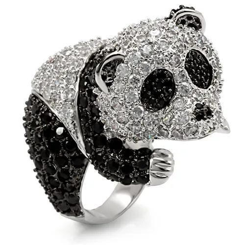 Alamode LO1546 Rhodium Ruthenium Brass Ring with AAA Grade CZ in Black Diamond Rings Alamode LO1546 Rhodium Ruthenium Brass Ring with AAA Grade CZ in Black Diamond Rings