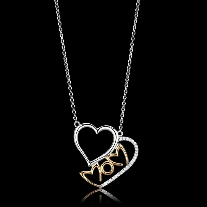 Alamode Necklaces TS570 Rose Gold Rhodium 925 Sterling Silver Necklace with AAA Grade CZ in Clear Alamode Necklaces TS570 Rose Gold Rhodium 925 Sterling Silver Necklace with AAA Grade CZ in Clear