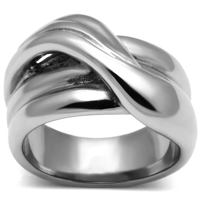 Alamode Rings TK615 High polished no plating Stainless Steel Ring with No Stone