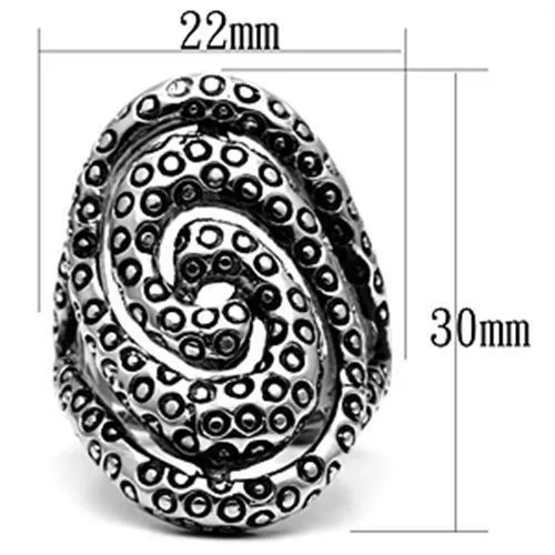 Alamode Rings TK670 High polished no plating Stainless Steel Ring with No Stone