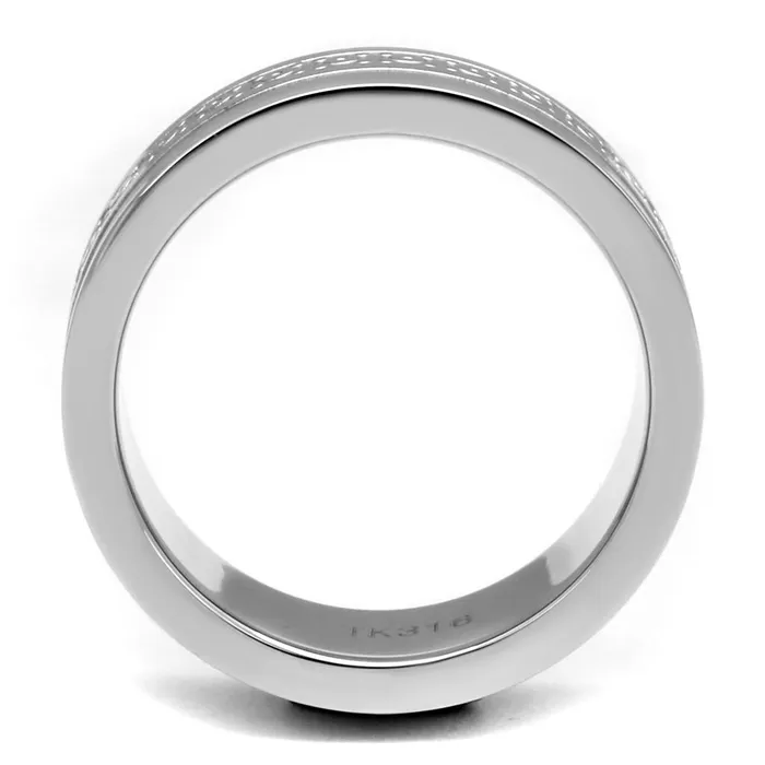 Alamode TK2944 High polished no plating Stainless Steel Ring with No Stone Rings