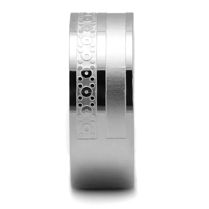 Alamode TK2944 High polished no plating Stainless Steel Ring with No Stone Rings