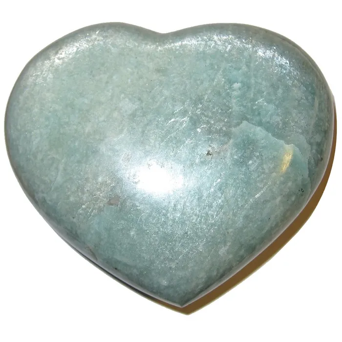 Amazonite Heart Sparkle Dance Love Green Stone Satin Crystals Necklaces