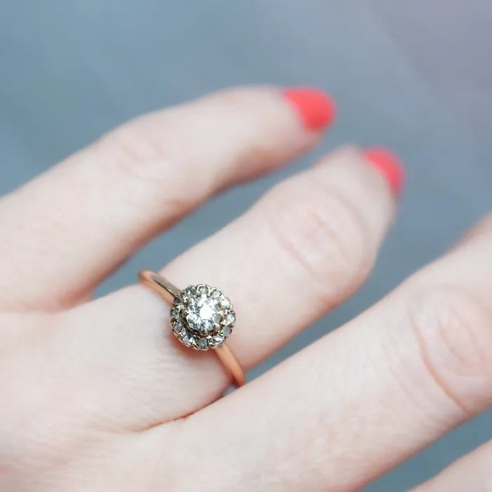 Antique Flora Cluster Ring Antique Vintage Jewelry Rings