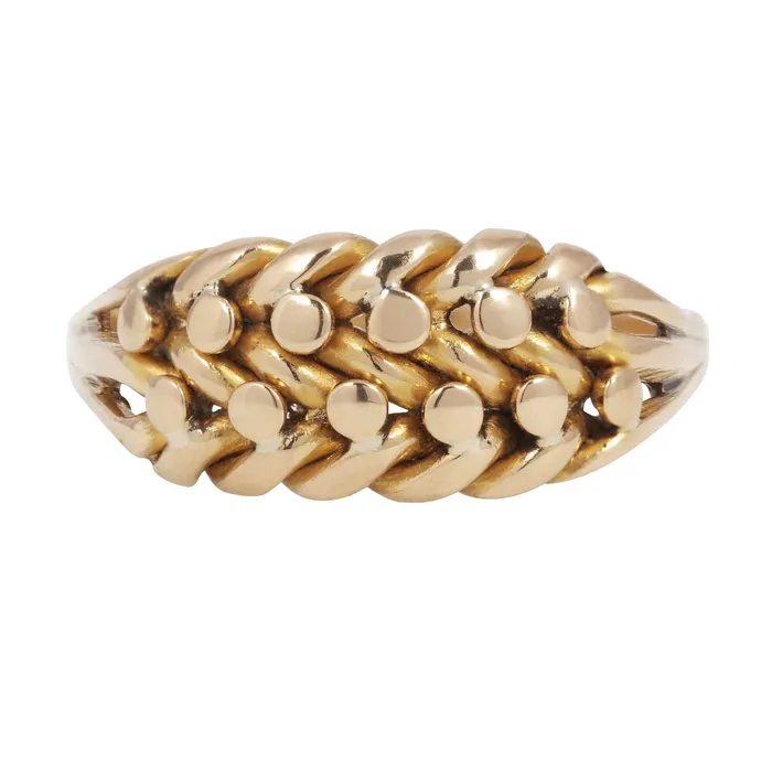 Antique Vintage Jewelry Royal Gold Keeper Ring Rings
