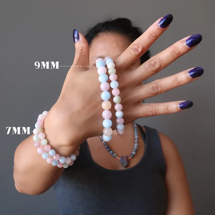 Beryl Bracelet Aquamarine Morganite Heliodor Satin Crystals Bracelets