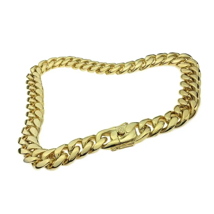 Bling Cartel Admin Necklaces 24k Gold Plated over 316L Stainless Steel 20 x 18MM Cuban Chain Necklace Bling Cartel Admin Necklaces 24k Gold Plated over 316L Stainless Steel 20 x 18MM Cuban Chain Necklace