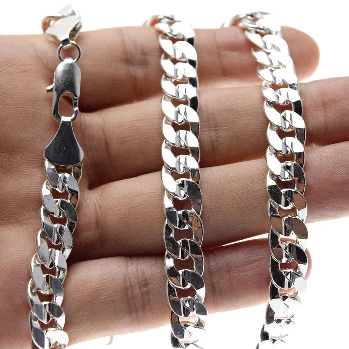 Bling Cartel Admin Necklaces Cuban Curb Chain Silver Tone Chain Necklace 30 x 10MM Bling Cartel Admin Necklaces Cuban Curb Chain Silver Tone Chain Necklace 30 x 10MM