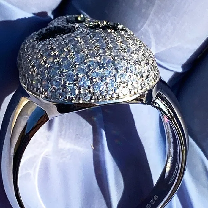 Bling Cartel Admin Rings 925 Sterling Silver Micro Pave Iced Death Skull Ring