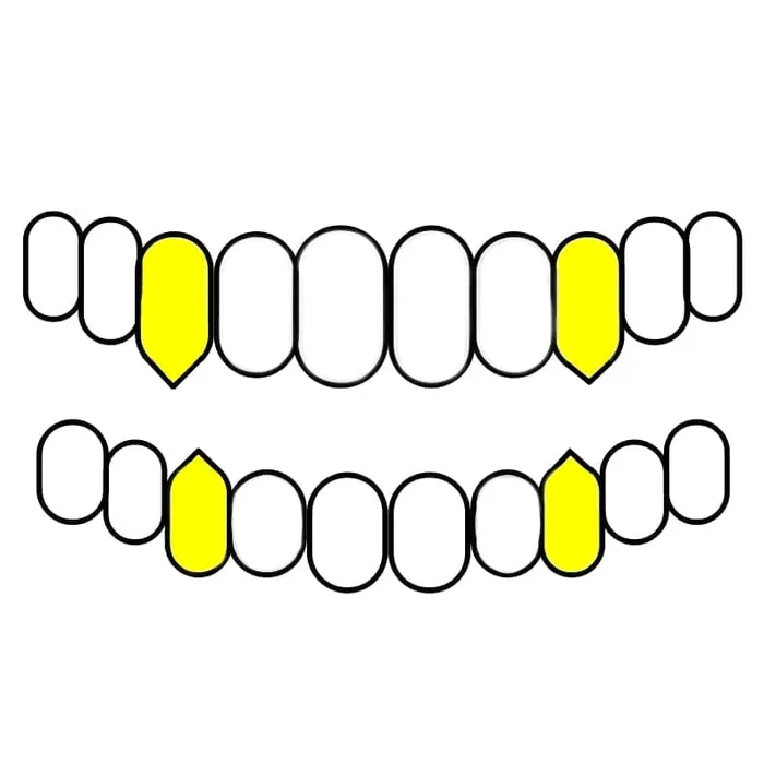 Bling Cartel Admin Rings Gold Plated over 925 Silver TwoTone Diamond Dust Custom Vampire Fangs Grillz