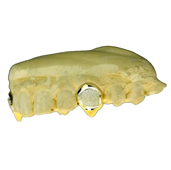 Bling Cartel Admin Rings Gold Plated over 925 Silver TwoTone Diamond Dust Custom Vampire Fangs Grillz