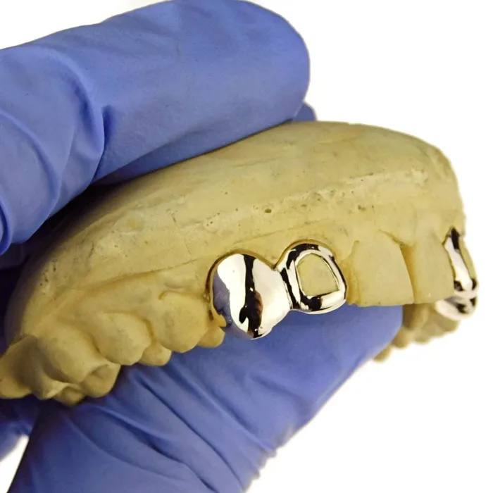Bling Cartel Admin Rings Real Solid 10K Gold Double OpenSolid Caps Custom Grillz
