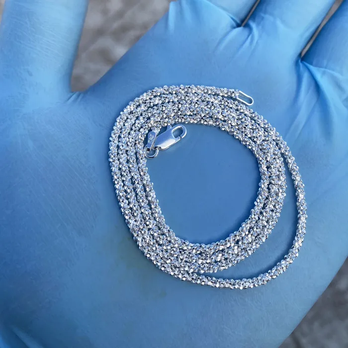 Bling Cartel Necklaces 925 Sterling Silver Sparkle DiamondCut Rope Chain Margarita Necklace 2MM Bling Cartel Necklaces 925 Sterling Silver Sparkle DiamondCut Rope Chain Margarita Necklace 2MM