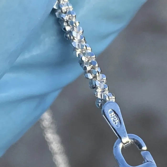Bling Cartel Necklaces 925 Sterling Silver Sparkle DiamondCut Rope Chain Margarita Necklace 2MM Bling Cartel Necklaces 925 Sterling Silver Sparkle DiamondCut Rope Chain Margarita Necklace 2MM
